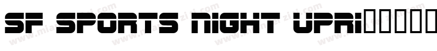 SF Sports Night Upri字体转换